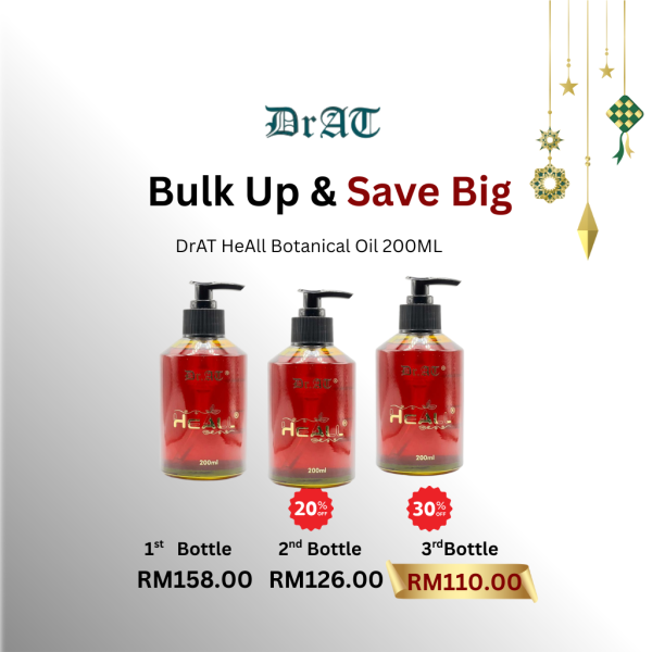 DrAT HeAll Botanical Oil 200ML -3 Bottles Bundle