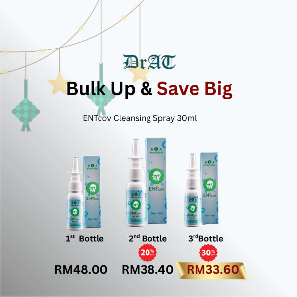 ENTcov Cleansing Spray 30ml -3 Bottles Bundle