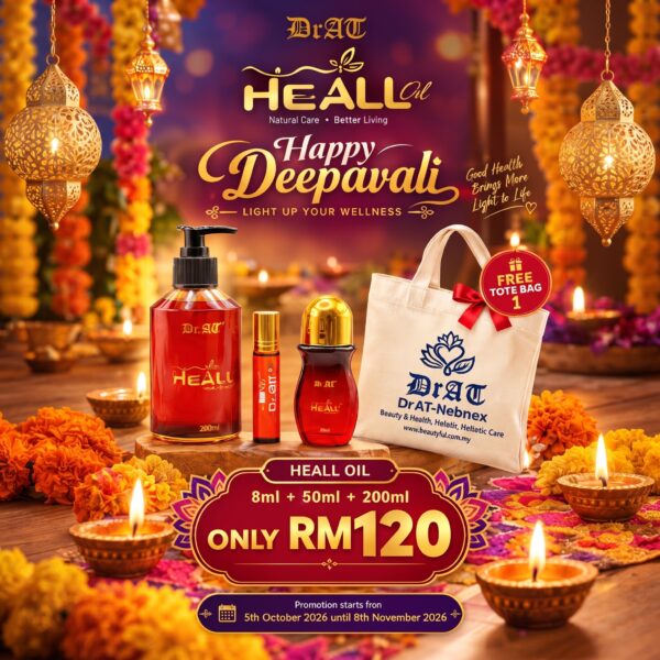 HeALL Botanical Oil in set (8ml, 50ml and 200ml)